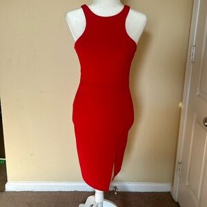 Red soprano halter dress size xs